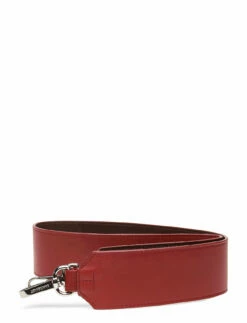 SANDQVIST SHOULDER STRAP LEATHER RED / DARK BROWN