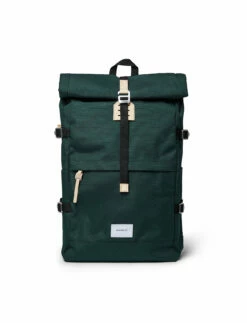 SANDQVIST BERNT DARK GREEN WITH NATURAL LEATHER