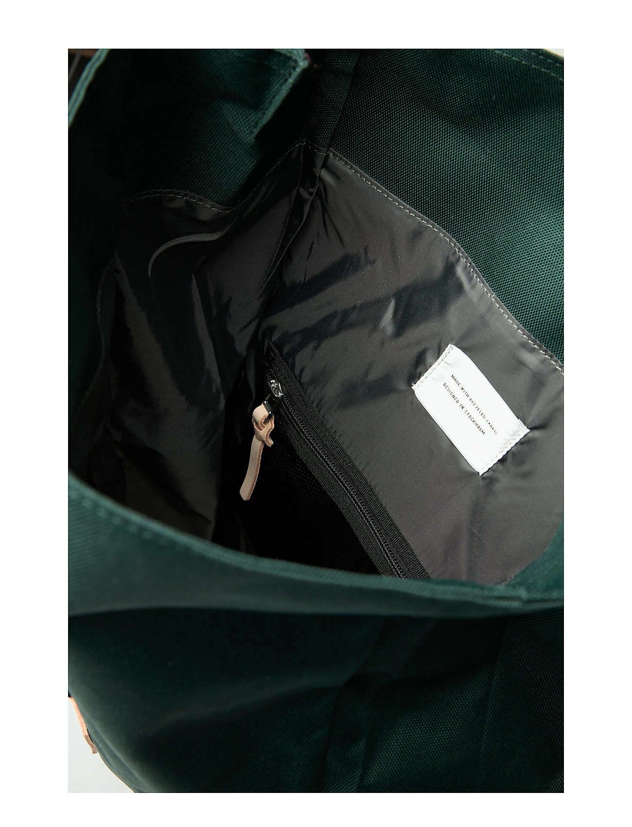 SANDQVIST BERNT DARK GREEN WITH NATURAL LEATHER 8 SANDQVIST BERNT DARK GREEN WITH NATURAL LEATHER - Image 8