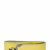 SANDQVIST SHOULDER STRAP LEATHER LEMON / STONE GREY