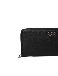 Calvin Klein RE-LOCK SLIM Z/A WALLET LG PBL CK BLACK -Bags Popular Store ckmk60k609482 cckblack vbax 3 1