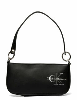 Calvin Klein SCULPTED SHOULDER POUCH TWO TONE WARM WHITE -Bags Popular Store ckmk60k609570 cblack vbds 1