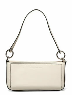 Calvin Klein SCULPTED SHOULDER POUCH TWO TONE WARM WHITE -Bags Popular Store ckmk60k609570 cwarmwhite v02x 1
