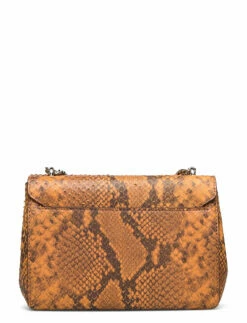 Decadent Small clutch with double chain SNAKE GOLDEN YELLOW -Bags Popular Store de547 csnakegoldenyellow 1