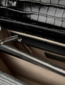 Decadent Elizabeth big top handle NAPPA BLACK -Bags Popular Store de706 ccrocoblack 6