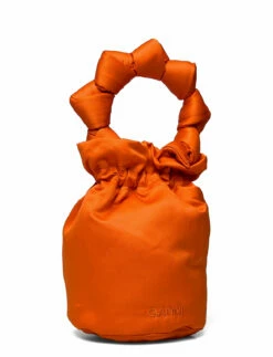 Ganni Satin Knots FLAME 14 Ganni Satin Knots FLAME -Bags Popular Store gana3351 cflame 2