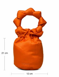 Ganni Satin Knots FLAME 16 Ganni Satin Knots FLAME -Bags Popular Store gana3351 cflame 8