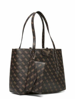 GUESS ECO BRENTON TOTE BROWN LOGO -Bags Popular Store guehwesg839023 cbrownlogo vbnl 2