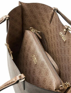 GUESS ALBY TOGGLE TOTE LATTE LOGO -Bags Popular Store guehwss7455230 clattelogo vltl 6