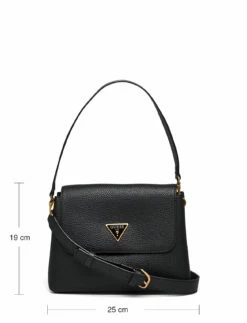 GUESS DOWNTOWN CHIC FLAP SHLDR BAG BLACK -Bags Popular Store guehwvb8385190 cblack vbla 8