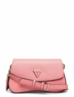 GUESS CORDELIA FLAP SHOULDER BAG APRICOT