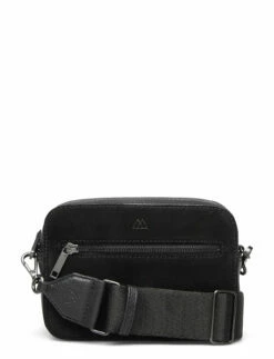 Markberg Elea Crossbody Bag, Suede Mix BLACK W/BLACK