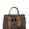 Michael Kors SM SATCHEL BRN/ACORN