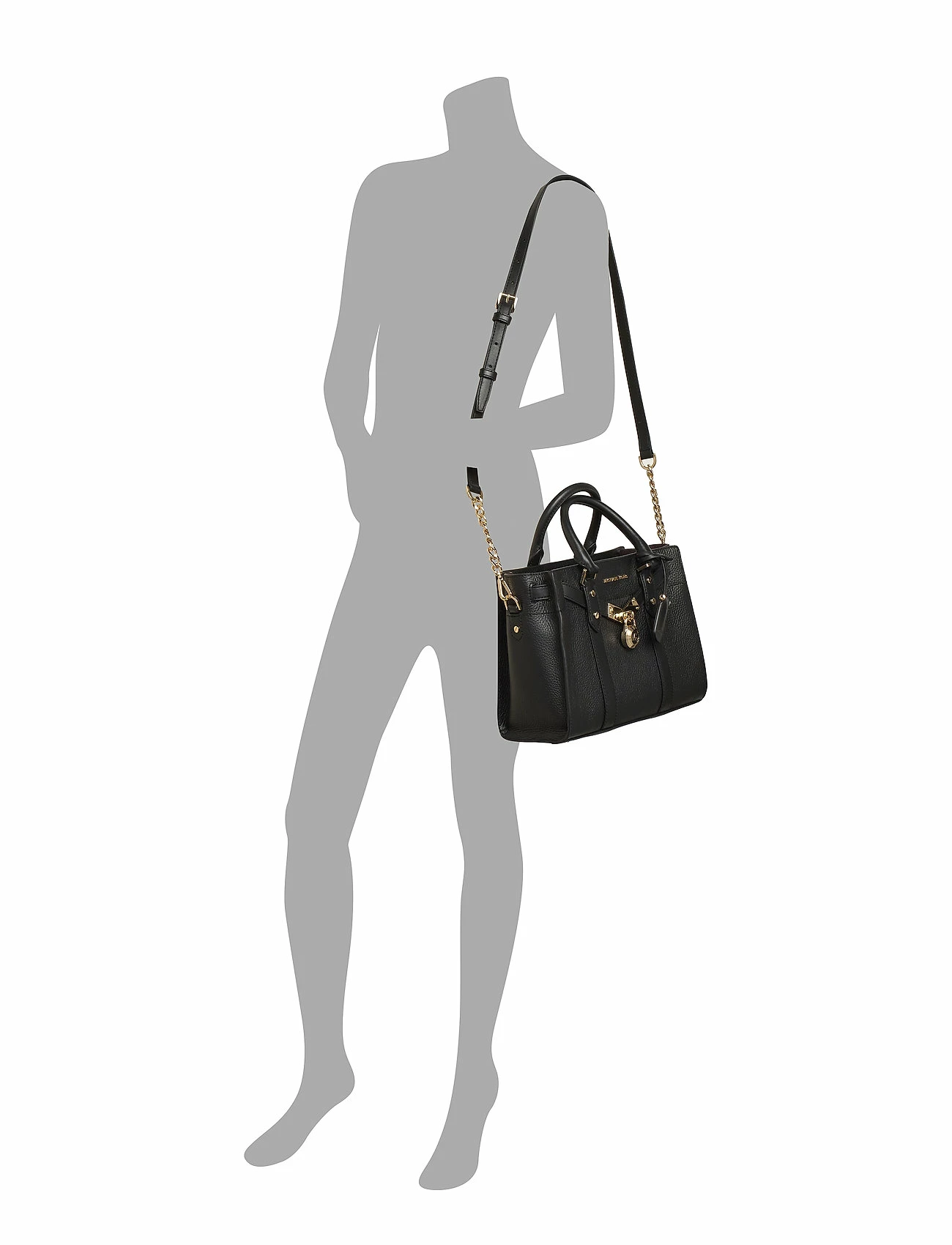 Michael Kors SM SATCHEL BLACK 6 Michael Kors SM SATCHEL BLACK - Image 6