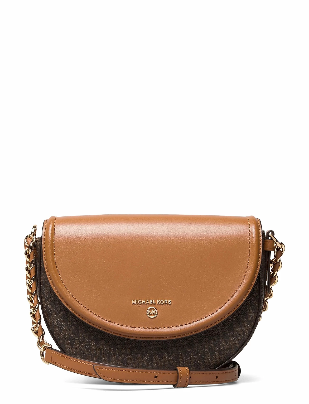 Michael Kors MD HLF DOME CHN XBDY BRN/ACORN 1 Michael Kors MD HLF DOME CHN XBDY BRN/ACORN