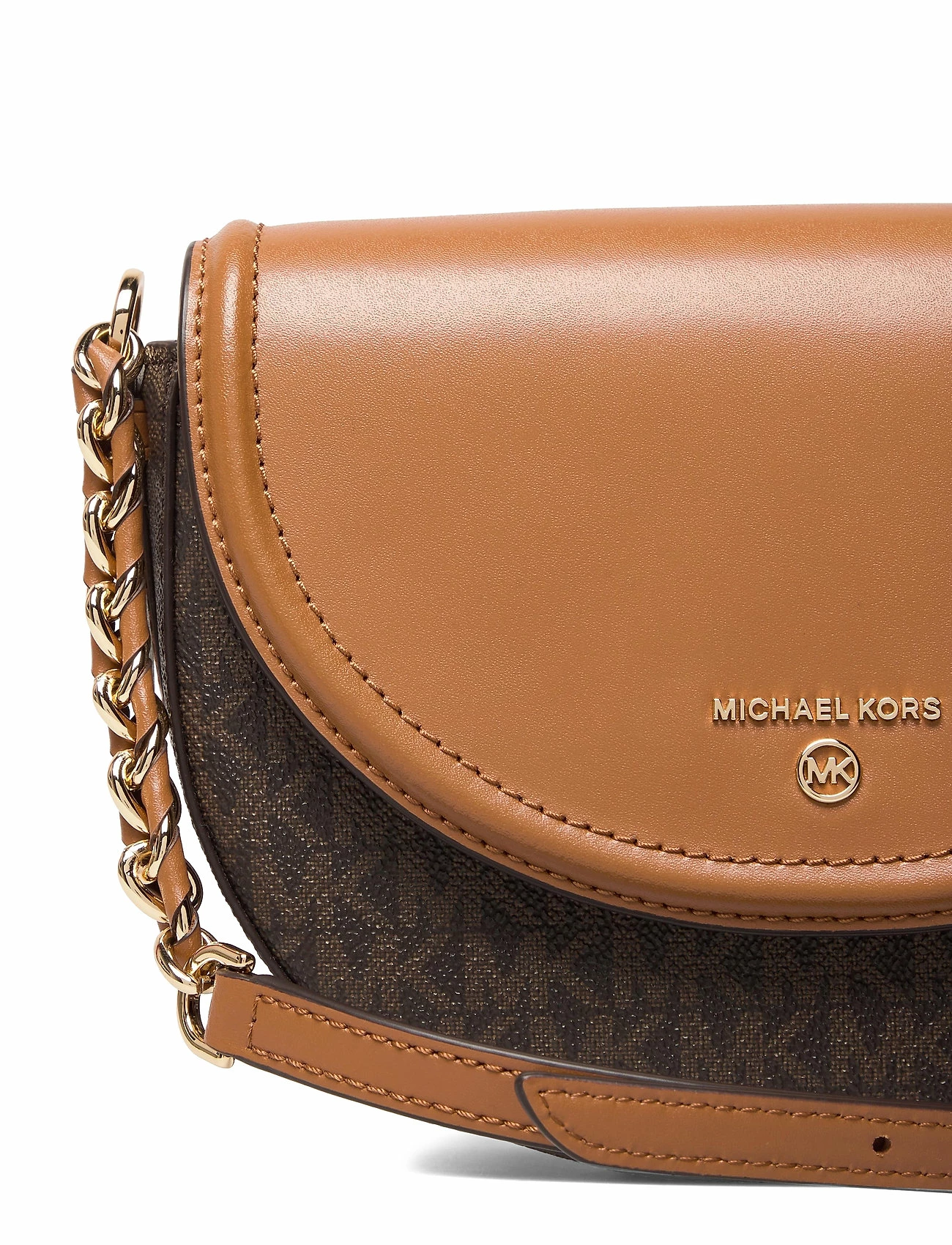 Michael Kors MD HLF DOME CHN XBDY BRN/ACORN 4 Michael Kors MD HLF DOME CHN XBDY BRN/ACORN - Image 4