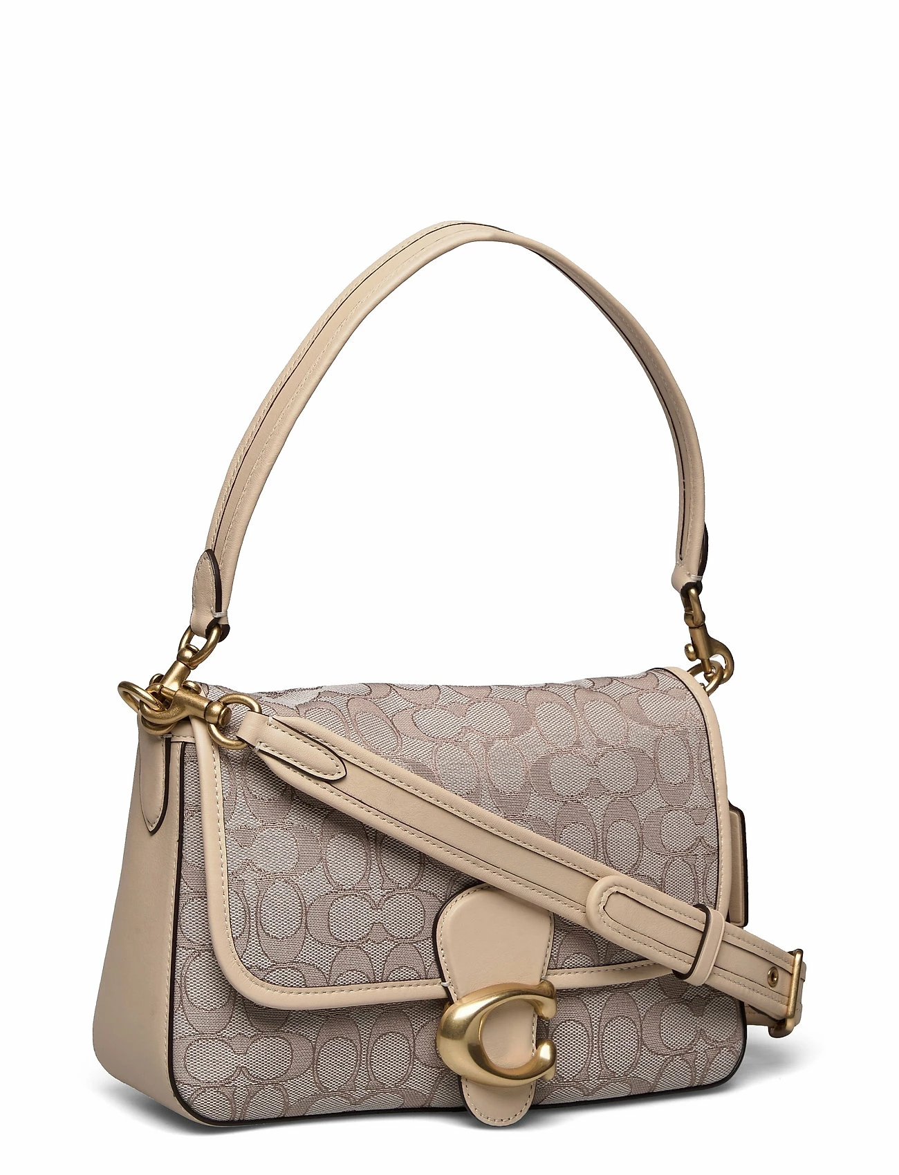 Coach Signature Jacquard Soft Tabby Shoulder Bag STONE IVORY 3 Coach Signature Jacquard Soft Tabby Shoulder Bag STONE IVORY - Image 3
