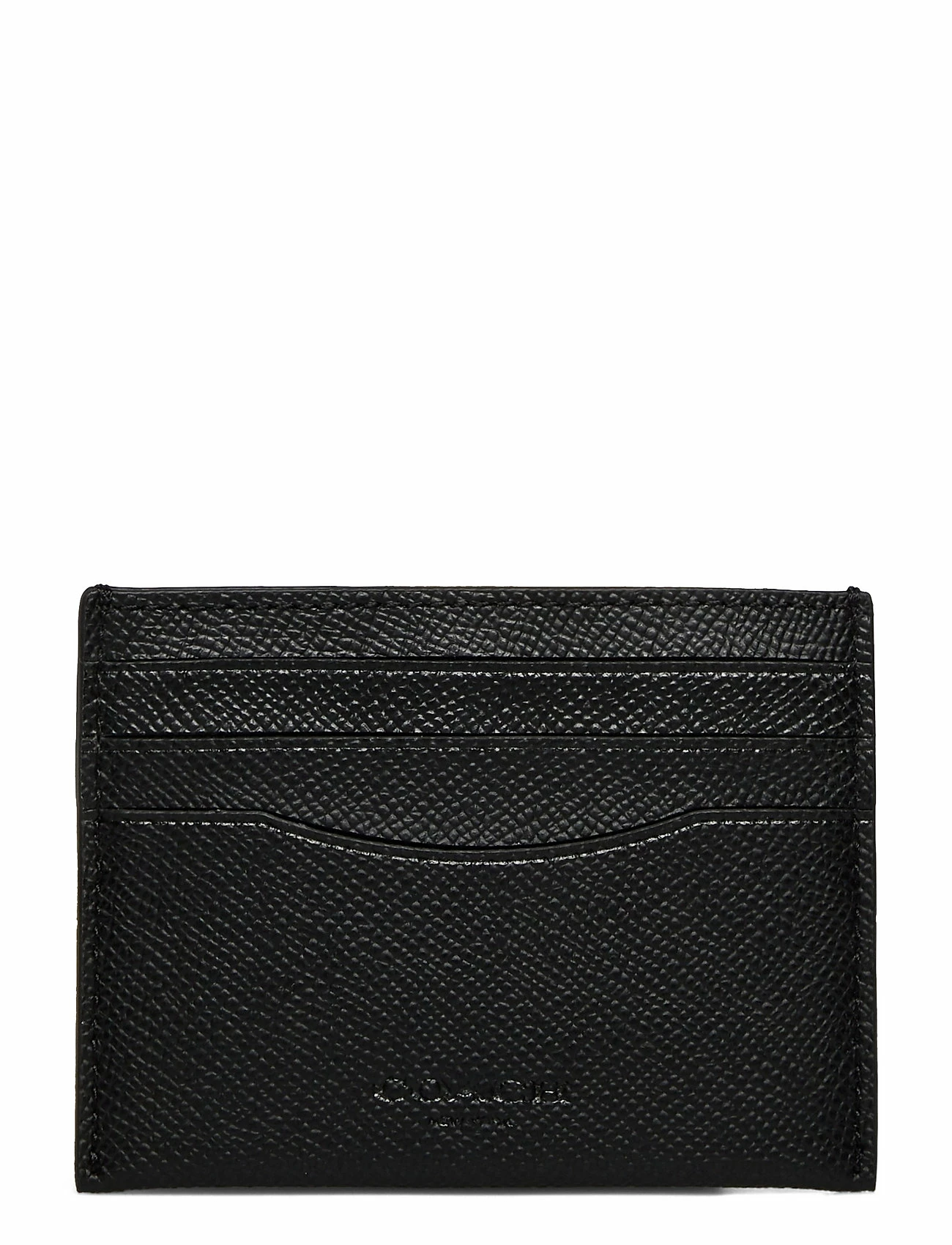 Coach FLAT CARD CASE BLACK 1 Coach FLAT CARD CASE BLACK