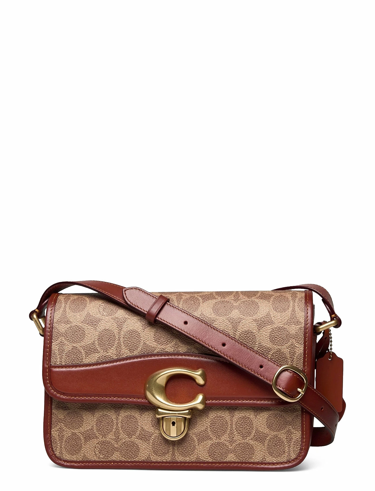 Coach Coated Canvas Signature Studio Shoulder Bag TAN RUST 2 Coach Coated Canvas Signature Studio Shoulder Bag TAN RUST - Image 2