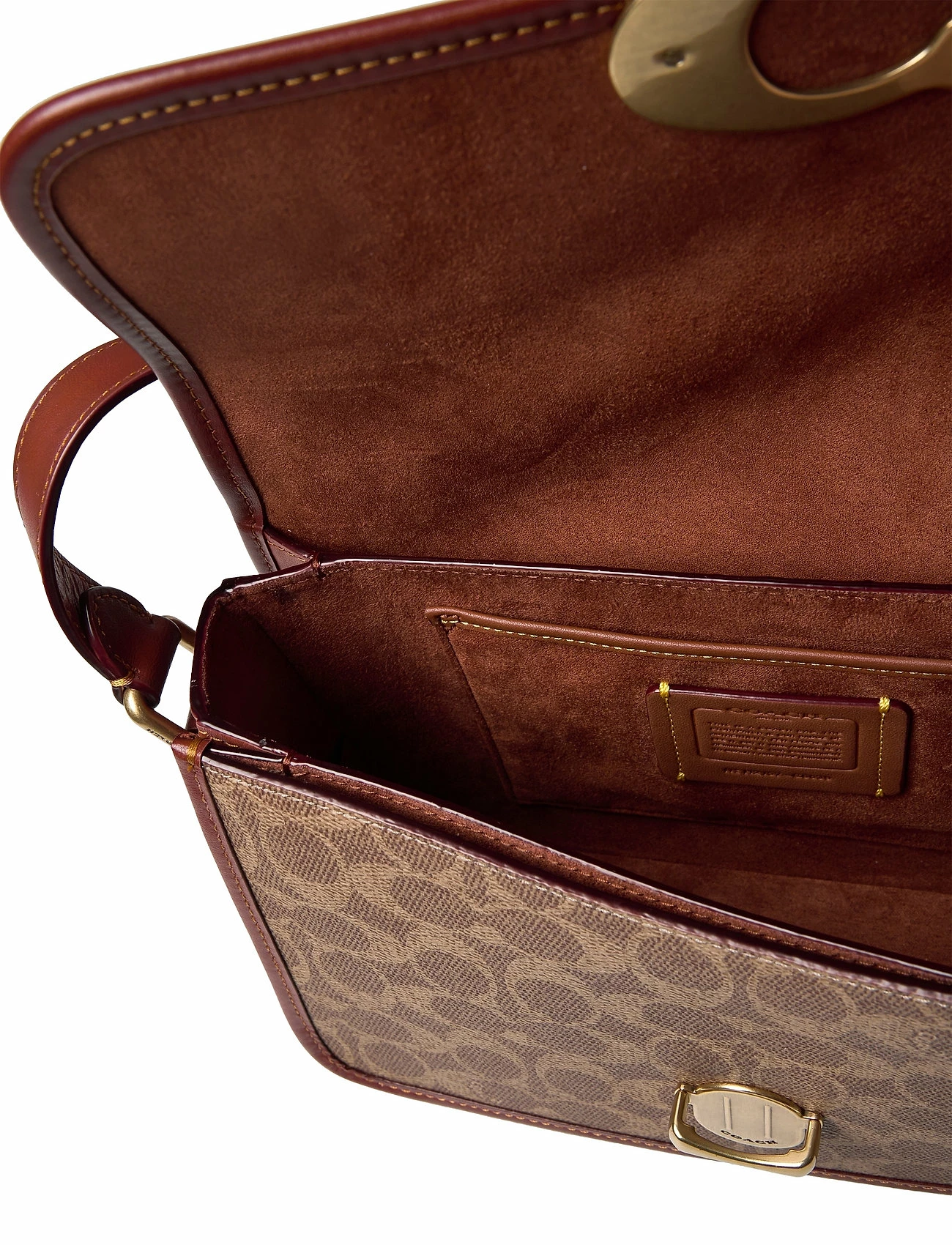 Coach Coated Canvas Signature Studio Shoulder Bag TAN RUST 5 Coach Coated Canvas Signature Studio Shoulder Bag TAN RUST - Image 5