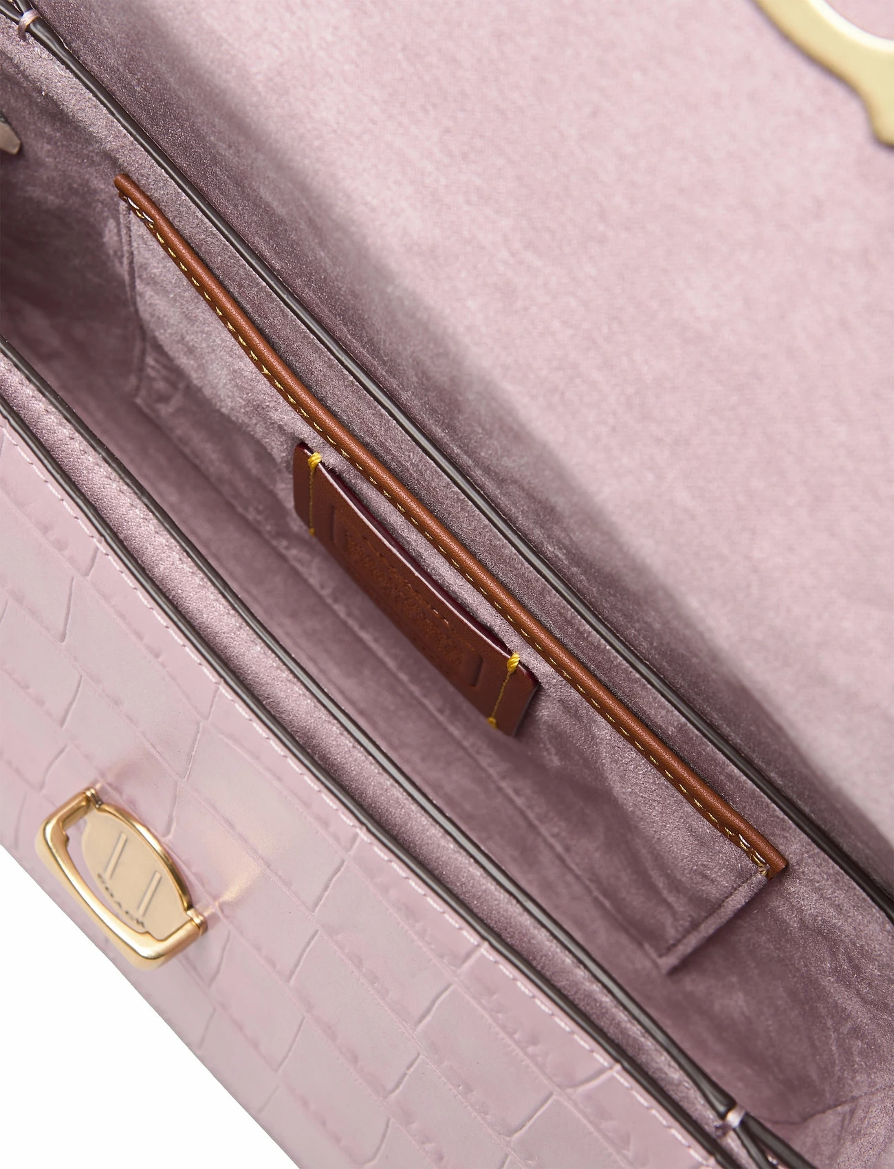 Coach Embossed Croc Studio Shoulder Bag ICE PURPLE 4 Coach Embossed Croc Studio Shoulder Bag ICE PURPLE - Image 4