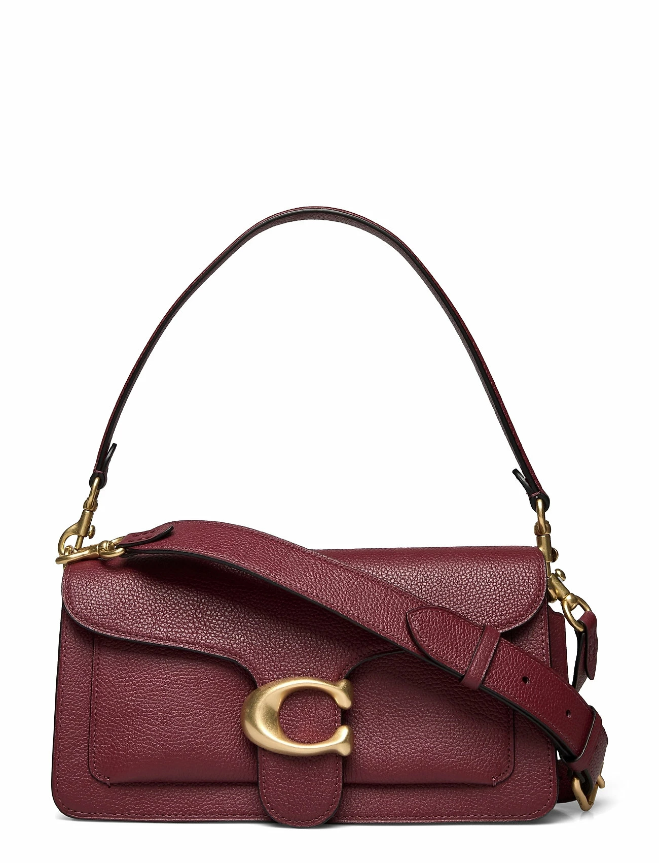Coach Polished Pebble Leather Tabby Shoulder Bag 26 RED 1 Coach Polished Pebble Leather Tabby Shoulder Bag 26 RED
