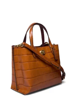 Coach Embossed Croc Willow Tote 24 GINGER -Bags Popular Store oac8632 cginger 2