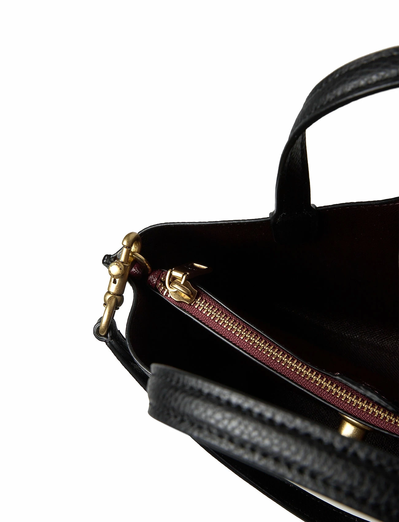 Coach Polished Pebble Leather Willow Tote 24 BLACK 5 Coach Polished Pebble Leather Willow Tote 24 BLACK - Image 5