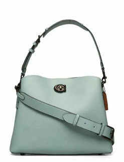 Coach WILLOW SHOULDER BAG Leather Womens Bags BLUE -Bags Popular Store oacc2590 cblue 1
