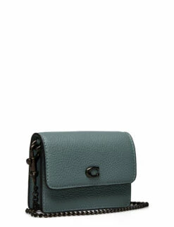 Coach HALF FLAP CARD CASE BLACK -Bags Popular Store oacc6718 cblue 2