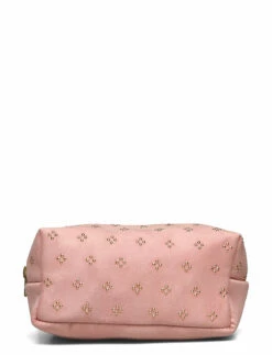 PIPOL'S BAZAAR Square Deco Vegan Suede Cosmetic PINK
