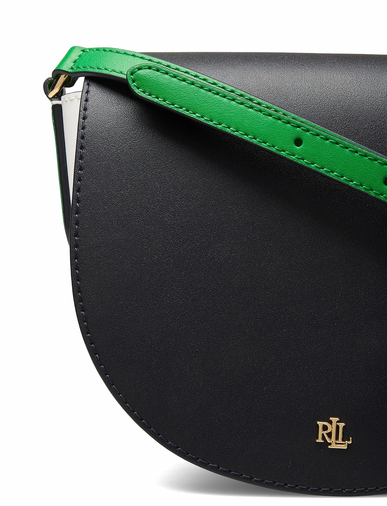 Lauren Ralph Lauren Leather Medium Crossbody LRN NVY/SNW WHI/A 14 Lauren Ralph Lauren Leather Medium Crossbody LRN NVY/SNW WHI/A - Image 14