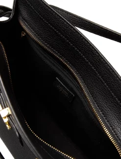 Lauren Ralph Lauren Pebbled Leather Medium Fenwick Satchel BUFF -Bags Popular Store raf431809891 cblack v10467782wah 6 1