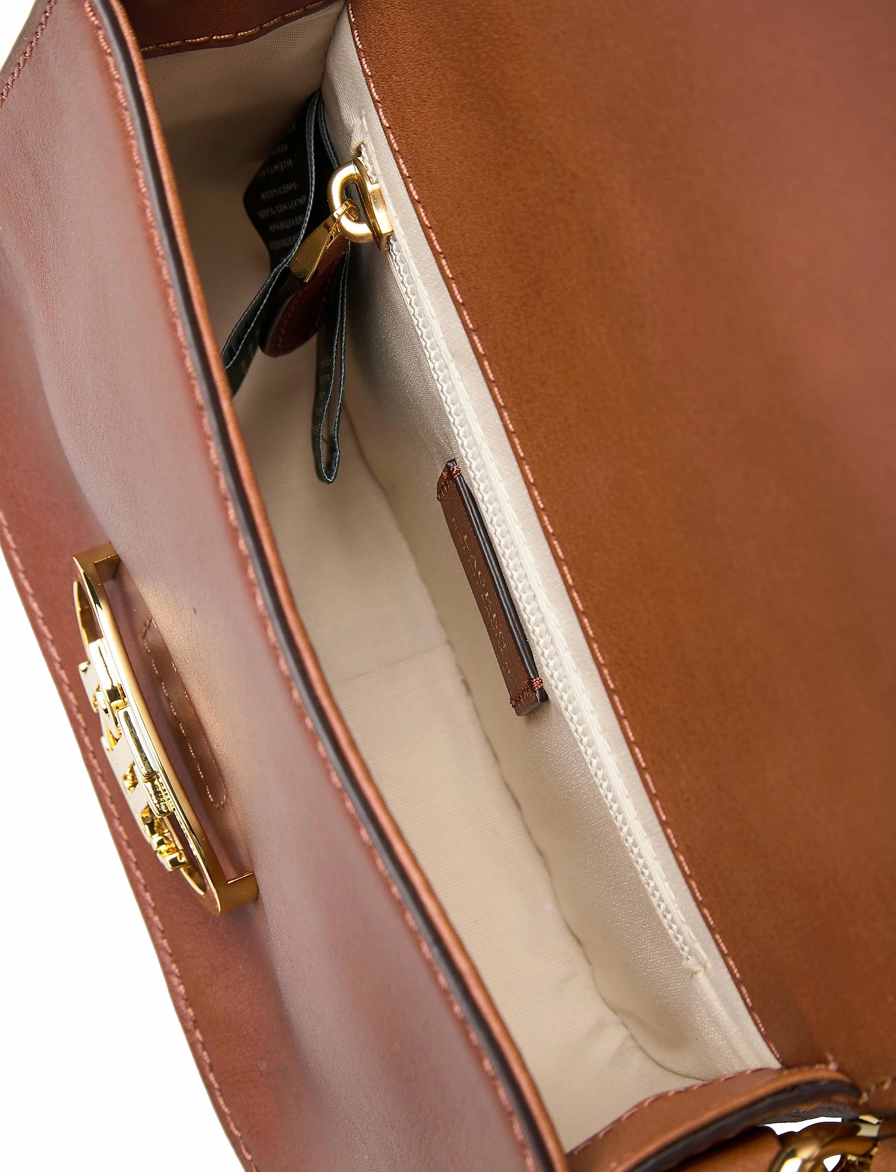 Lauren Ralph Lauren Vegan Leather Small Addie Crossbody LAUREN TAN 10 Lauren Ralph Lauren Vegan Leather Small Addie Crossbody LAUREN TAN - Image 10