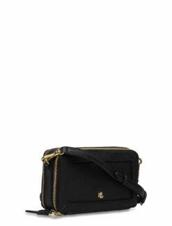 Lauren Ralph Lauren Crosshatch Leather Danna Crossbody BLACK -Bags Popular Store raf431819497 cblack v10249692wah 2