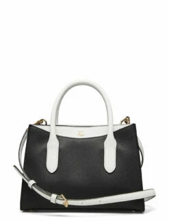Lauren Ralph Lauren CROSSHATCH LEATHER-EMERY 25-STL-SMA BLACK/SNOW WHITE -Bags Popular Store raf431819571 cblacksnowwhite v10249693n51 1