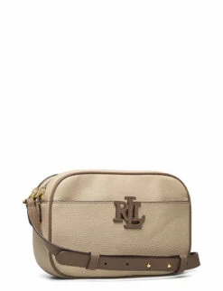 Lauren Ralph Lauren Pebbled Leather Carrie Crossbody BLACK/ECRU -Bags Popular Store raf431837540 cfarrotruffle v10467783jg3 2