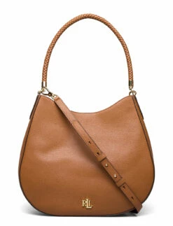 Lauren Ralph Lauren Pebbled Leather Charli Shoulder Bag LAUREN TAN -Bags Popular Store raf431842349 claurentan v10467781100 1