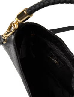 Lauren Ralph Lauren Pebbled Leather Charli Shoulder Bag BLACK -Bags Popular Store raf431852113 cblack v10467782wah 6 1