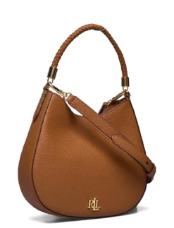 Lauren Ralph Lauren Pebbled Leather Charli Shoulder Bag BLACK -Bags Popular Store raf431852113 claurentan v10467781100 2 1