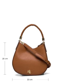 Lauren Ralph Lauren Pebbled Leather Charli Shoulder Bag BLACK -Bags Popular Store raf431852113 claurentan v10467781100 8 1