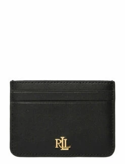 Lauren Ralph Lauren Leather Card Case BLACK