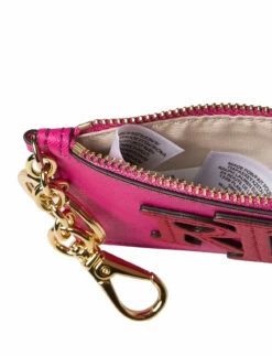 Lauren Ralph Lauren Crosshatch Leather Zip Card Case N. BRGHT PINK/CND -Bags Popular Store raf432860926 cnbrghtpinkcnd v10608843qhc 6